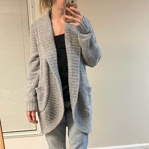 Casual Neutral Minimalist Luxury Premier Collection Lounge Cardigan Sweater Top